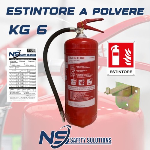 Estintore a polvere - 6, kg