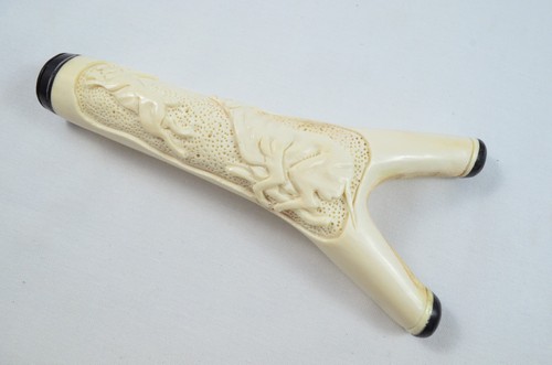 Hand carved stag horn - stag,
