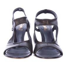 YSL sandals 35 With Box Brown Pre-owned