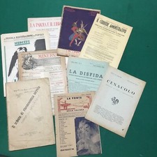 Lotto N. 10 Vecchi Libri Testi Riviste, ECC, Primi del ‘900  Vedi Foto