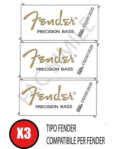 Decal tipo fender precision - 3,