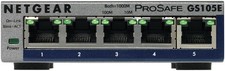 Netgear ProSAFE Plus GS105Ev2, 5 Porte, Gigabit Ethernet, Grigio Switch di Rete