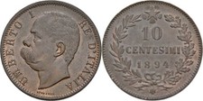 Italia 10 Centesimi 1894