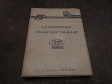 FERROVIE DELLO STATO ELENCO TELEFONICO MILANO VECCHIO DOCUMENTO PUBBLICAZIONE