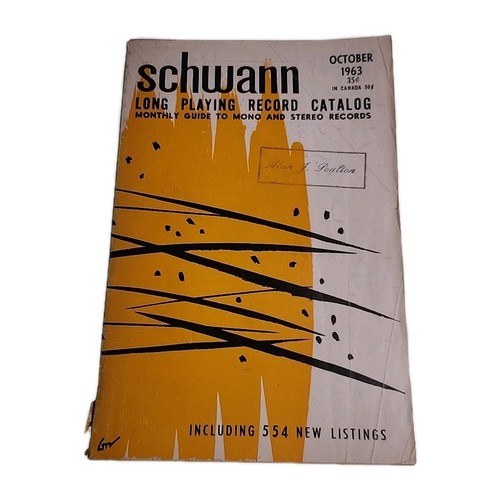 Schwann long playing record - long,