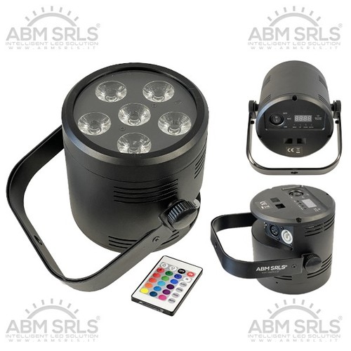 Par batteria 6in1 rgbwauv - a,