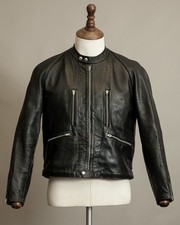 Giacca biker pelle polizia