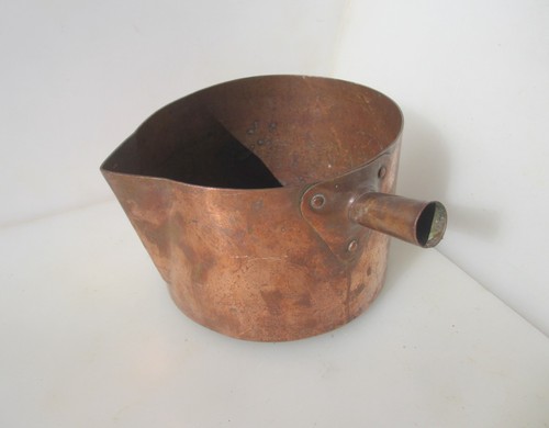 Antique copper sauce pan - antique,