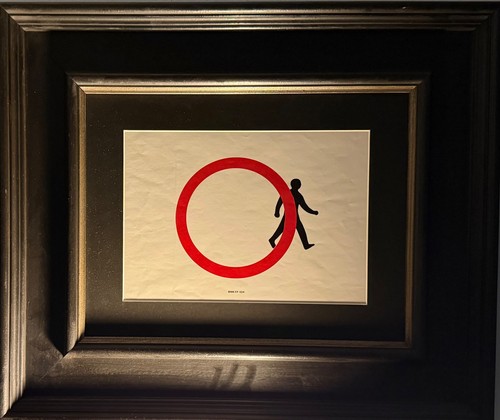 Banksy steppin out - banksy,