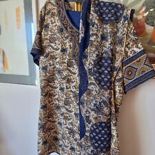 Abito Indiano Camicia Kurta Pantalone E Scialle Chiffon 