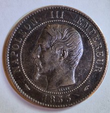 Lotto Napoleone III, 9 monete emesse in Francia tra il 1853 e il 1864.