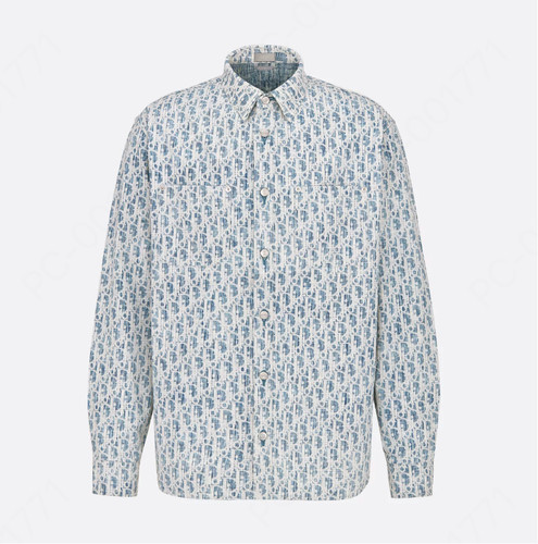 Camicia uomo dior blu bianca - camicia,