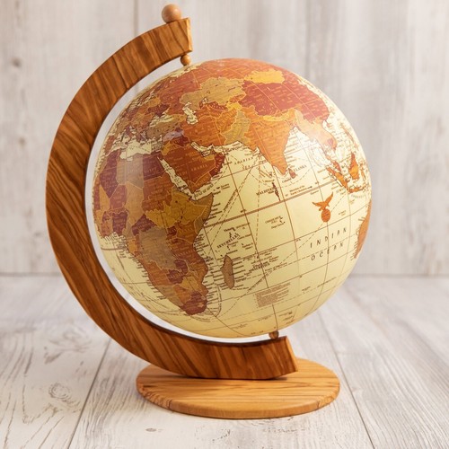 Mappamondo decorativo legno - mappamondo,