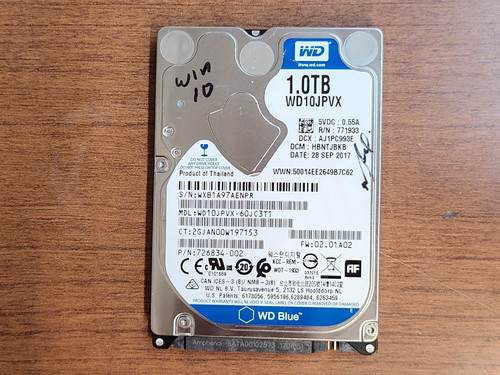 Oem blue wd10jpvx - blue, wd10jpvx-60jc3t1
