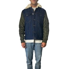 Giubbotto Uomo Di Jeans Collo