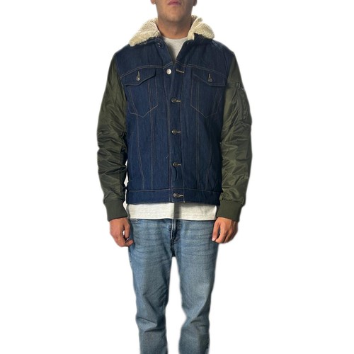 Giubbotto uomo jeans collo - giubbotto,