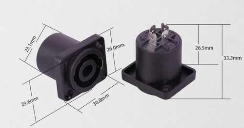 Connettore pannello nero - connettore,