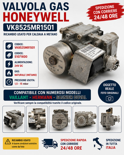 Valvola gas honeywell - valvola,