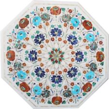 18 " Marmo Centro Caffè Table Top Inserto Lavoro Artigianato Per Arredo Casa