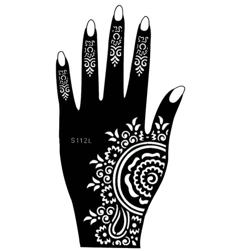 Stencil tatuaggio henné - , mano