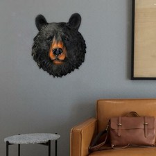 Statua da parete testa di orso