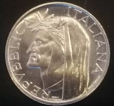 REPUBBLICA MONETA LIRE 500 DANTE  1965 OTTIMA