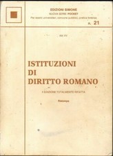 ISTITUZIONI DI DIRITTO ROMANO