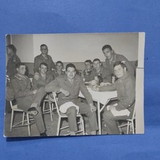ANTICA FOTO MILITARI A TAVOLA