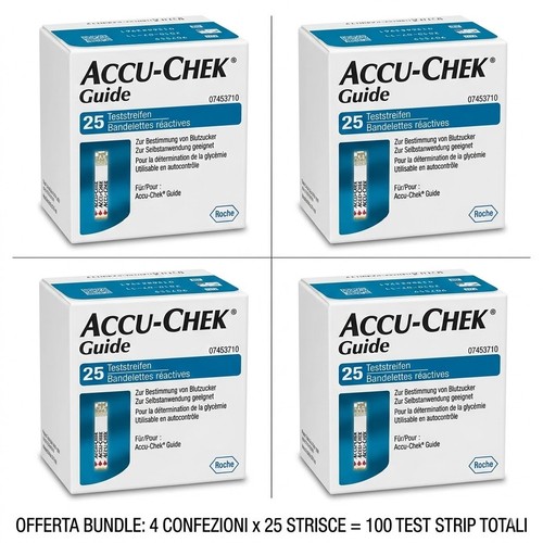 100 accu chek guide - guide, strisce