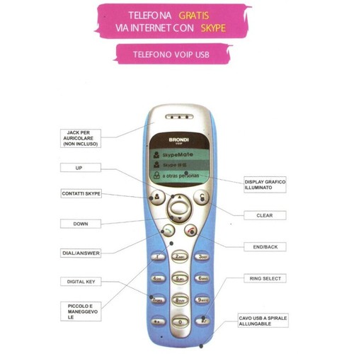 Brondi voip usb - voip-5, skype