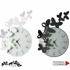 Arti e Mestieri orologio da parete design butterfly tondo cm. 46 x 34