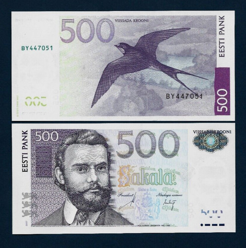 Estonia 500 krooni 2007 x - krooni, p-89