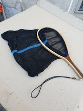 GUADINO A RACCHETTA IN LEGNO DA PESCA SPINNING MOSCA PASSATA TROTA TORRENTE EH