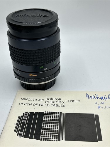 Obiettivo minolta rokkor - mc, w.rokkor
