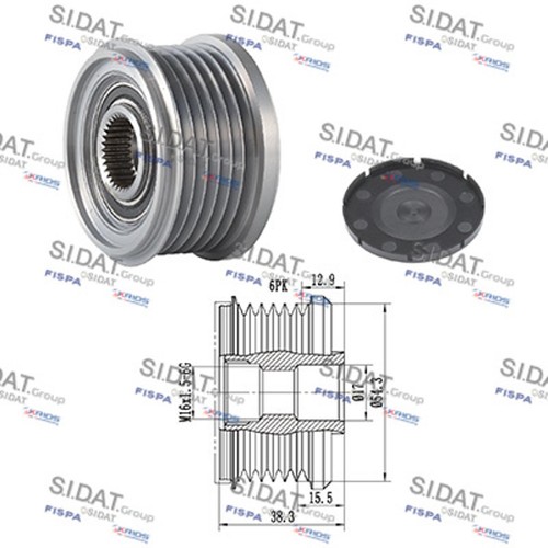 Ruota libera generatore sidat - libera,