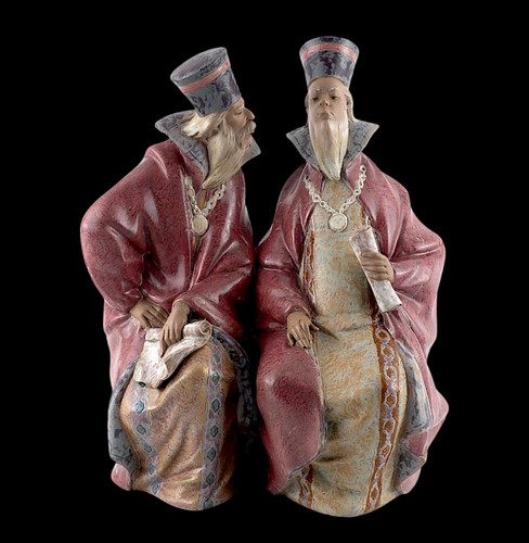 Large lladro magistrates - large,