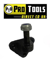 Cerniera per cancello in ghisa massello per fissaggio a parete/mattone con dado di bloccaggio bullone M12