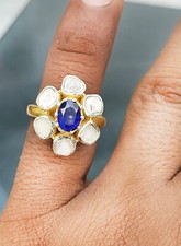 Anello Argento Polki Diamante