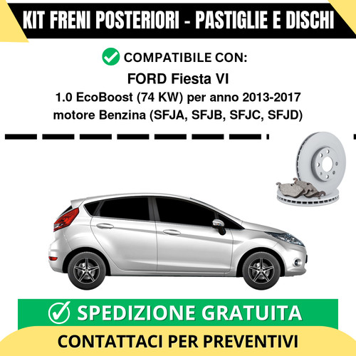 Kit freni posteriori per - posteriori,