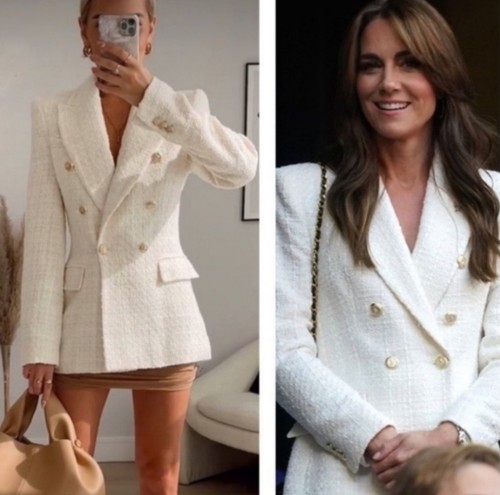 Giacca blazer doppiopetto zara - giacca,