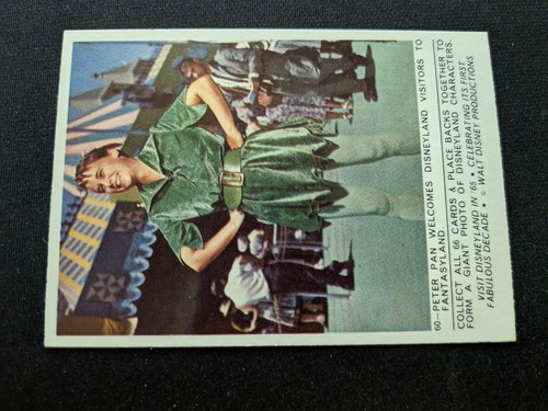 1965 donruss disneyland card - disneyland,