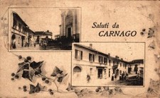 Varese Carnago vedute saluti da F. piccolo  spedita