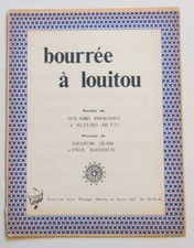 Partition vintage sheet music