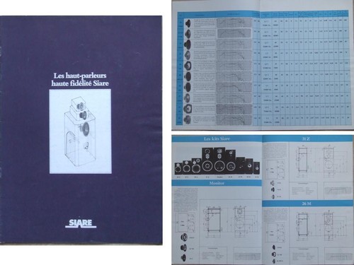 Brochure haut parleurs siare - haut-parleurs,
