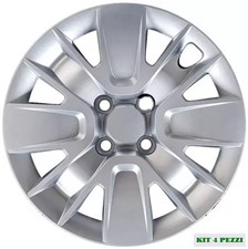 SET 4 COPRICERCHI COPPA RUOTA COPRIRUOTA BORCHIE PER FIAT PANDA 2012- R14 S/LOGO