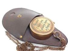 Ottone Bussola Nautico Antico