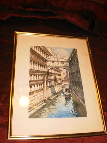 Acquerello originale veduta - , di