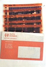 Alfa Romeo Microfiche Alfa 75 Catalogo Ricambi Meccanica e Carrozzeria 