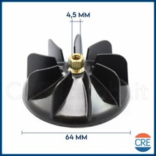 GAMMAPIU ELMOT Ventola Ribassata 64mm con Foro Dado 4,5 mm Phon Asciugacapelli