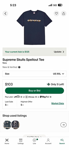 Shirt supreme skulls - t-shirt,